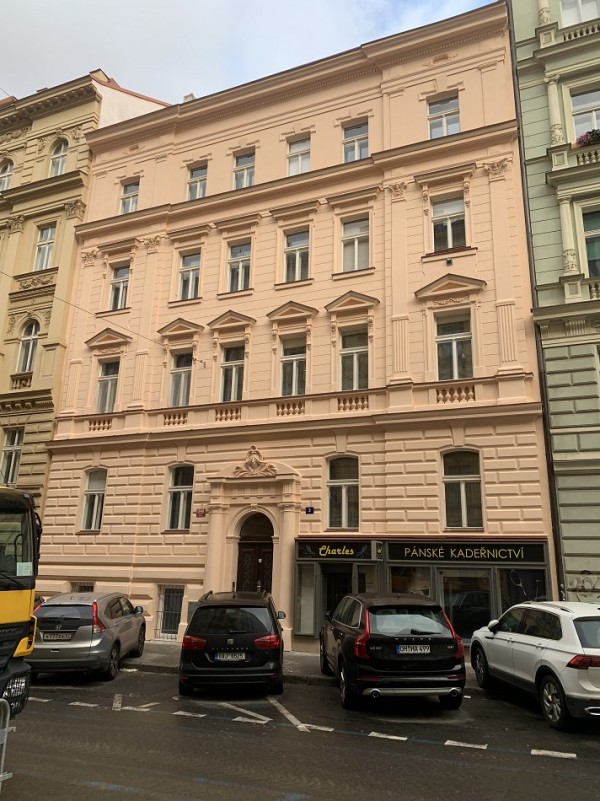 Oprava fasády Koubkova 3 , Praha 2